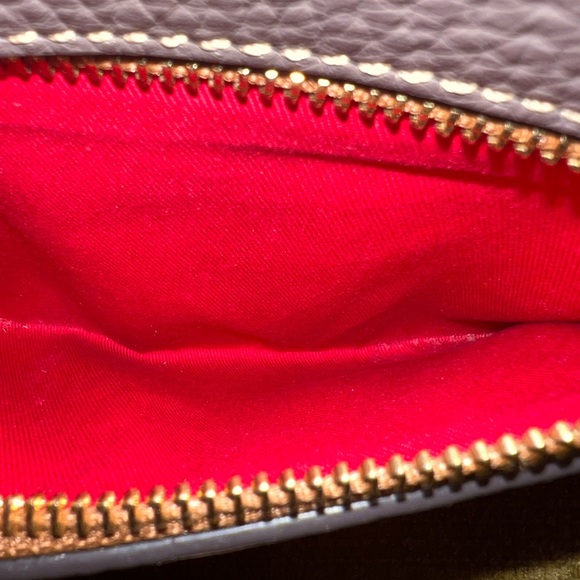 Dooney & Bourke Grey and Brown Leather Shoulder Bag - Picture 5 of 8